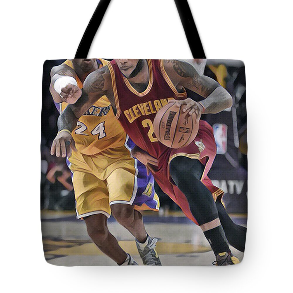 Cleveland Cavaliers Lebron James 3 Tote Bag by Joe Hamilton - Fine