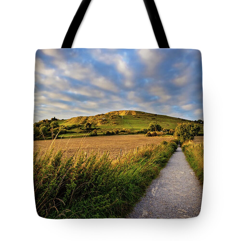 Cley Hill Tote Bag featuring the photograph Cley Hill at dusk, Wiltshire by Victoria Ashman