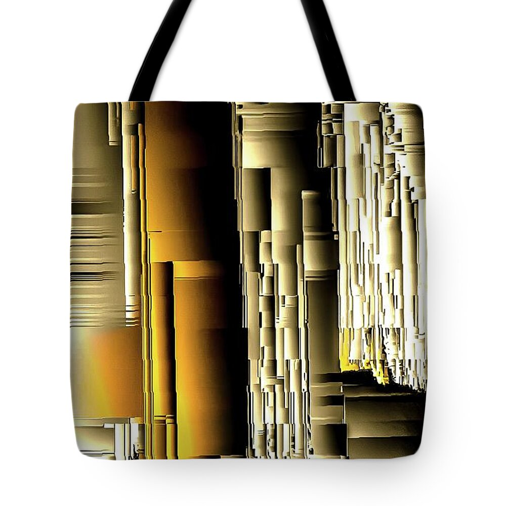 Wall Art Tote Bag featuring the digital art Climb by Cepiatone Fine Art Callie E Austin