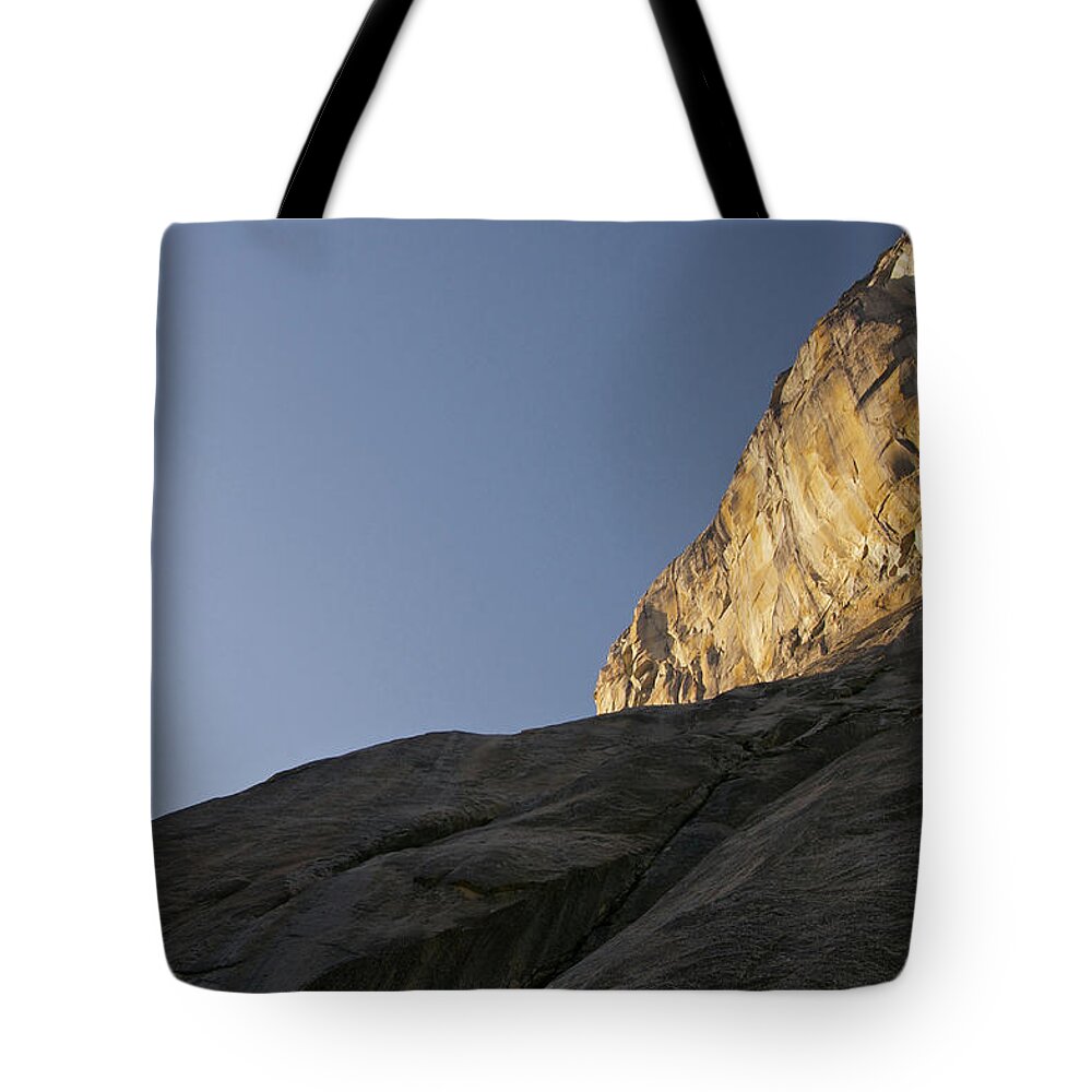 El Capitan Tote Bag featuring the photograph Climbing the Captain by Melissa Southern