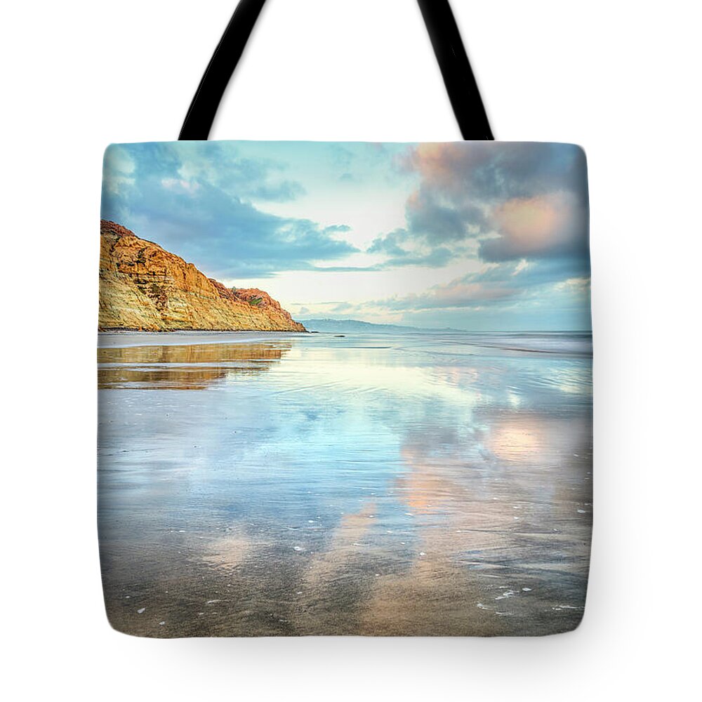 La Jolla Tote Bag featuring the photograph Cloudscape Torrey Pines State Beach by Joseph S Giacalone