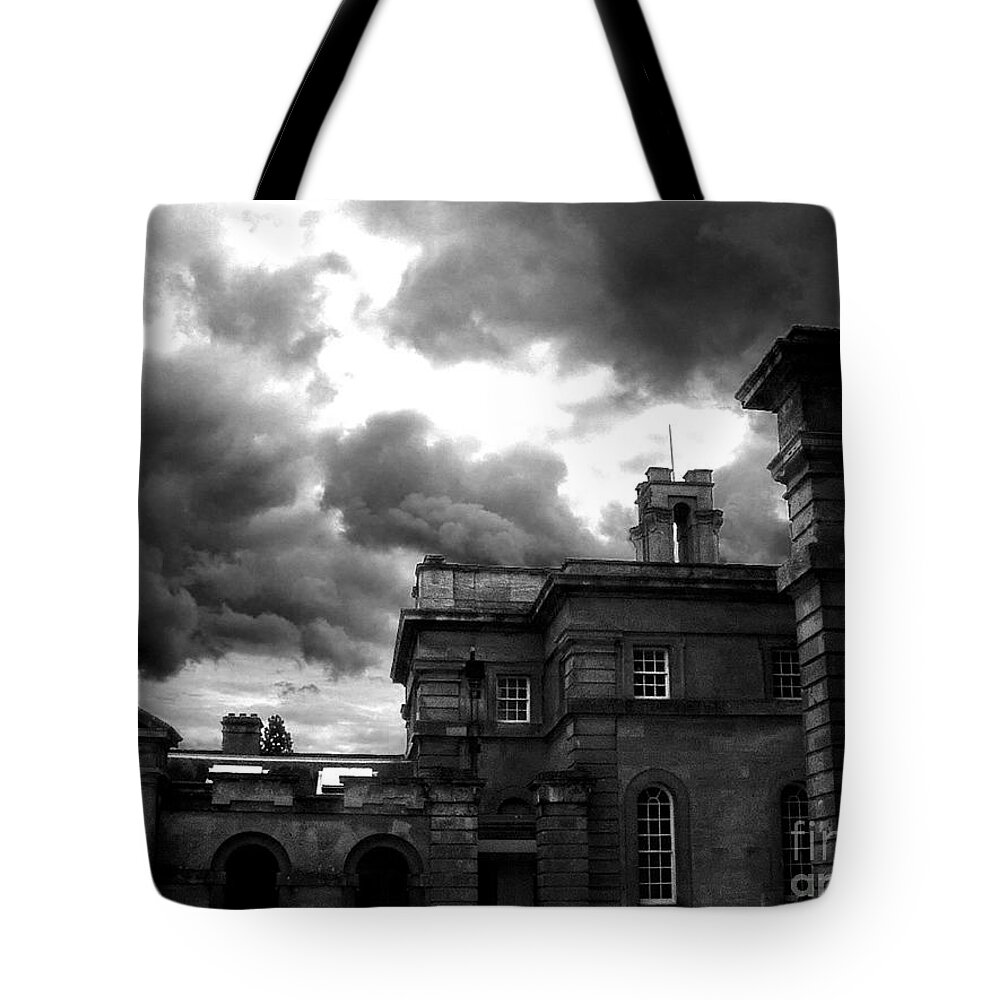 Blenheim Castle Tote Bag featuring the photograph Clouds Over Blenheim by Brian Watt