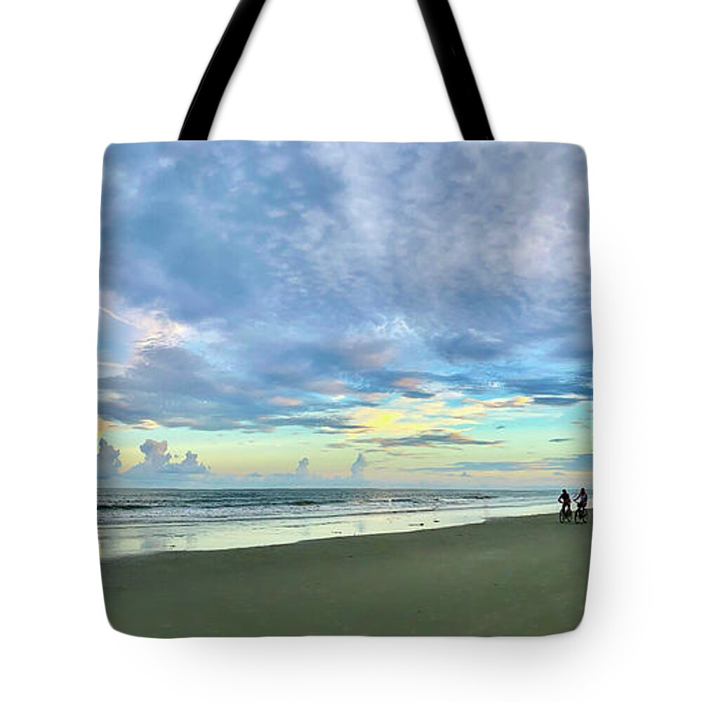 Landscape Tote Bag featuring the photograph Clouds Over Ocean 2 by Patricia Schaefer