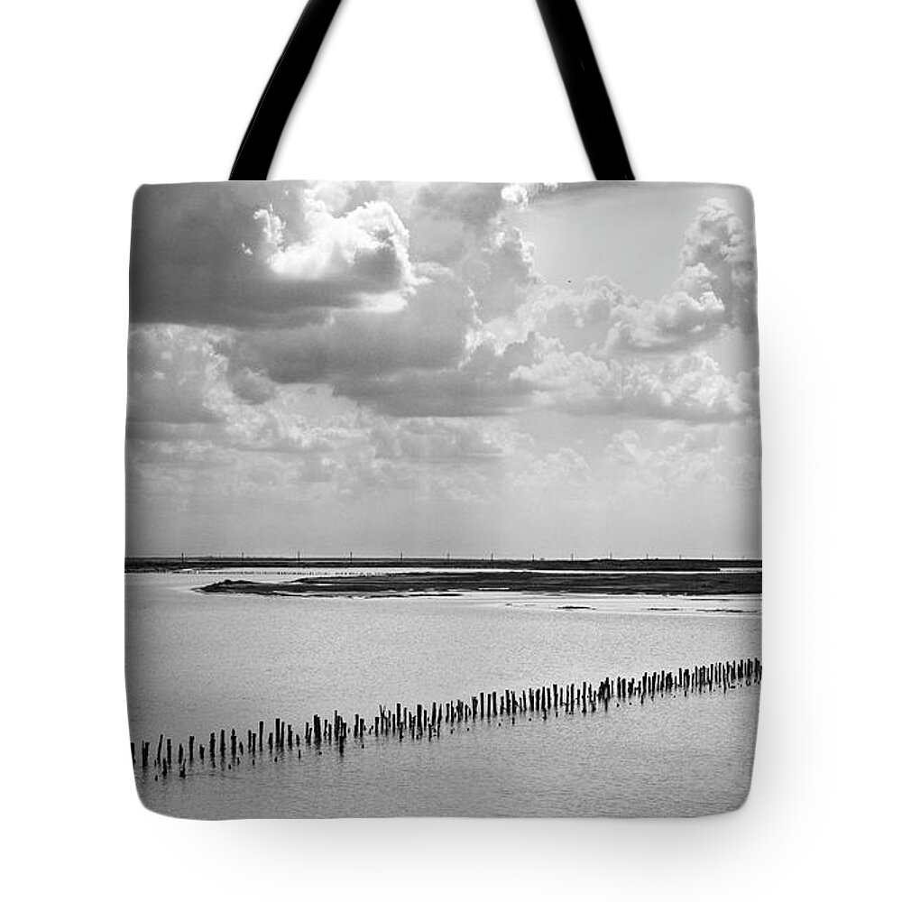 Posts Tote Bag featuring the photograph Clouds Over The Lake by Andrii Maykovskyi