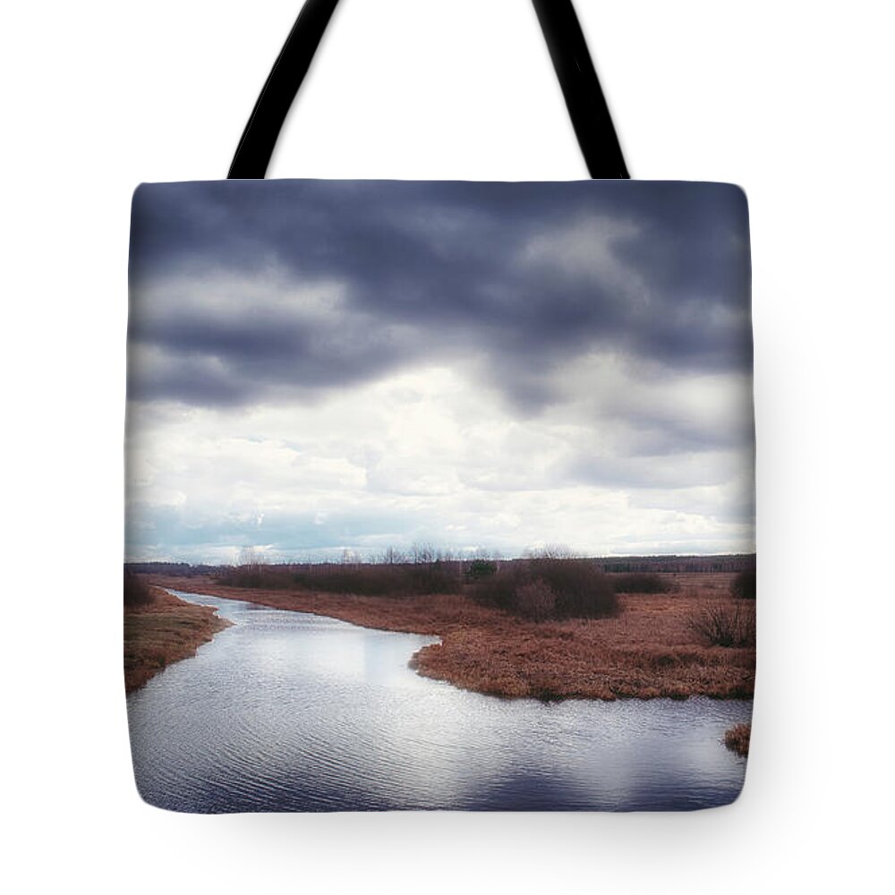Pond Tote Bag featuring the photograph Cloudside by Andrii Maykovskyi
