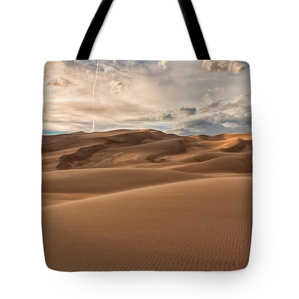 Cloudy Observation Tote Bag featuring the photograph Cloudy Observation by Russell Pugh