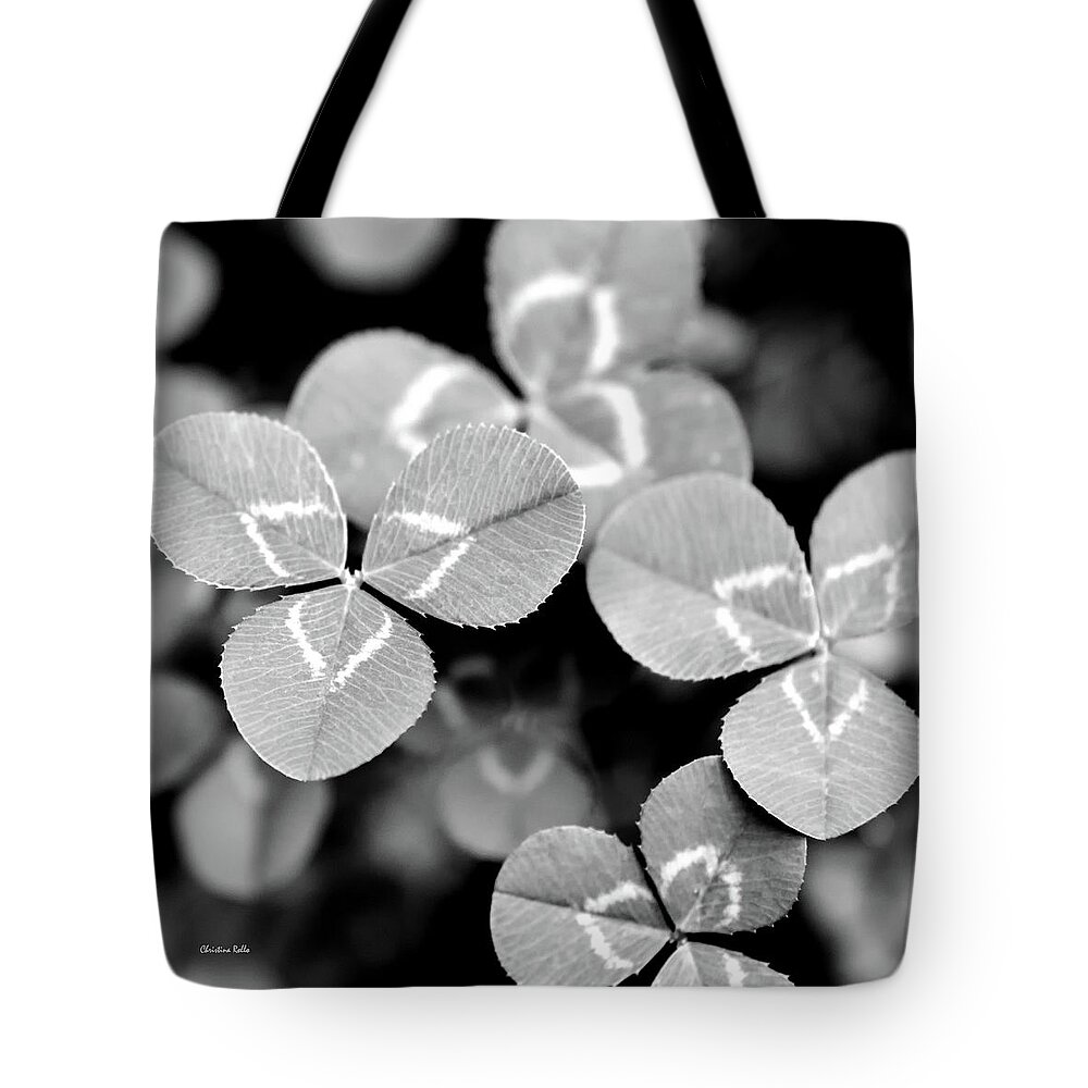 Clovers Tote Bag featuring the photograph Clover Square by Christina Rollo