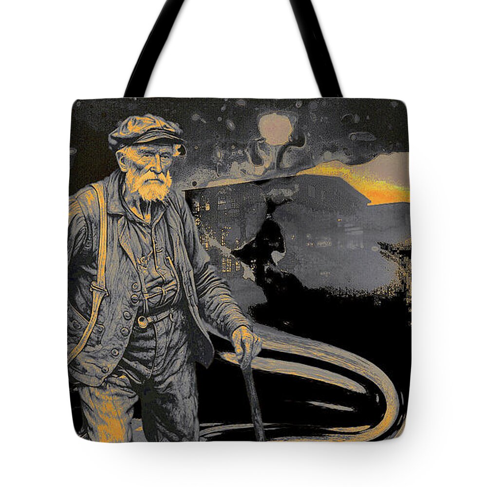 Man Tote Bag featuring the photograph End Of The Road by Arthur Miller
