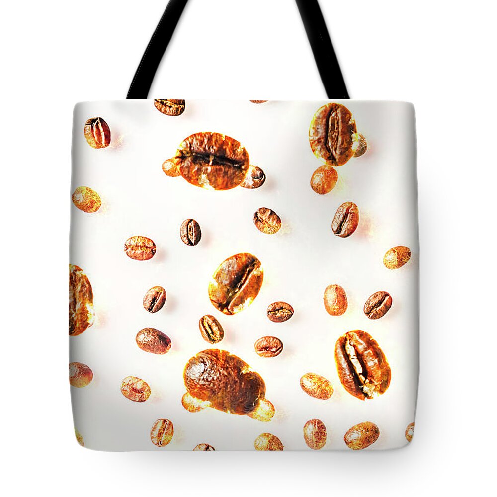 Hot Tote Bag featuring the digital art Coffee HOT by Jorgo Photography