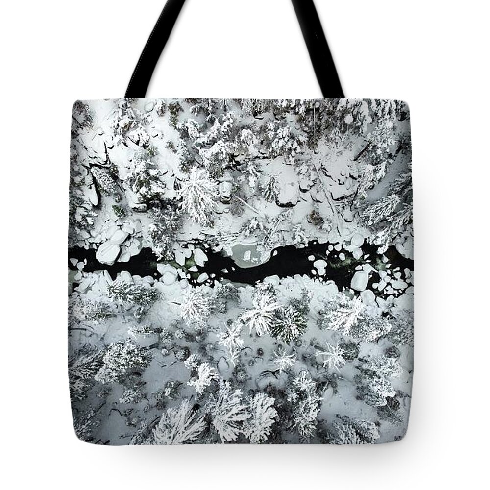  Tote Bag featuring the photograph Cold Creek by Devin Wilson