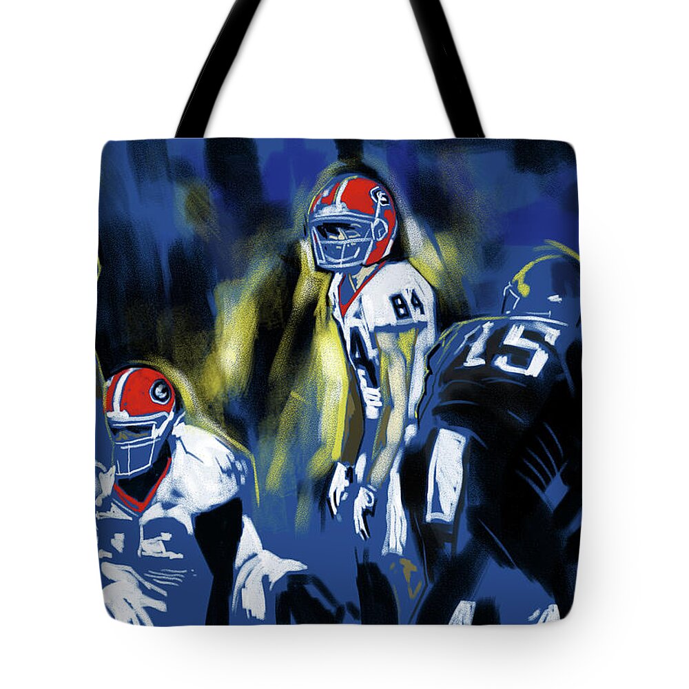 Cold Kentucky Tote Bag featuring the painting Cold Kentucky by John Gholson