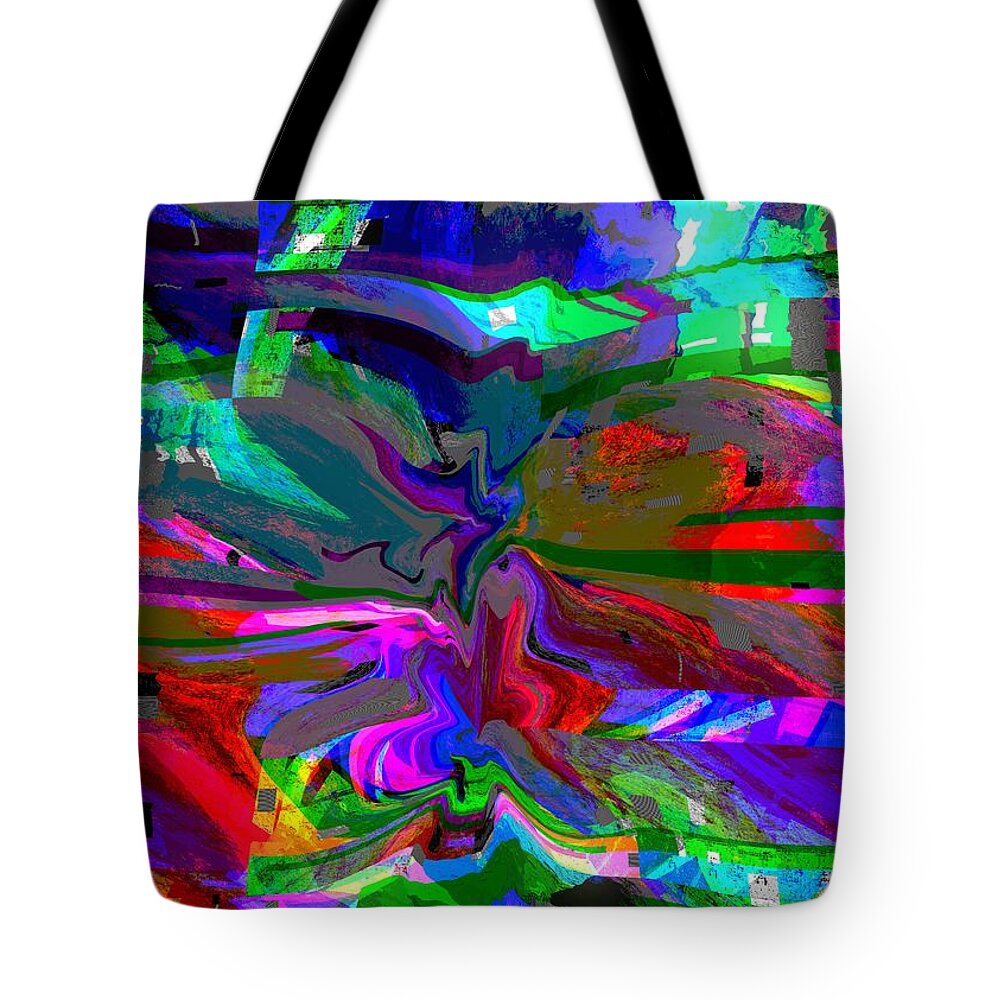 Art Tote Bag featuring the digital art Collapse by Michelle Hoffmann