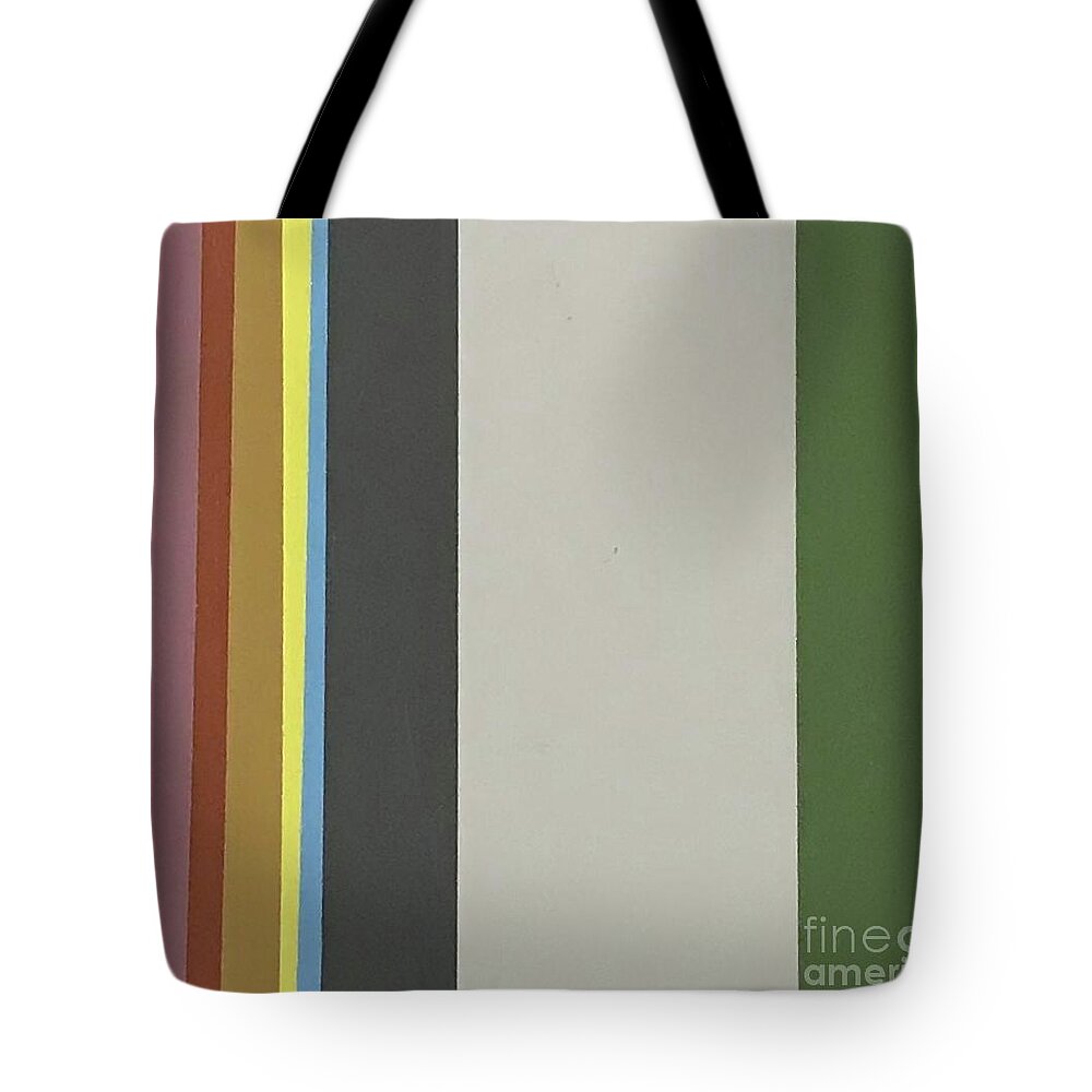 Original Art Work Tote Bag featuring the mixed media Color Illusion #5 by Theresa Honeycheck