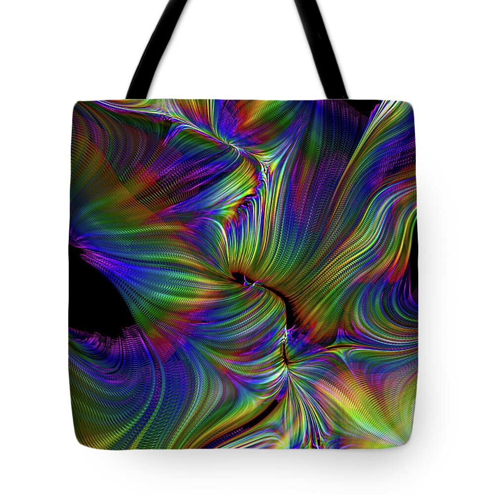 Fractal Tote Bag featuring the photograph Color of Joy Abstract by Sea Change Vibes