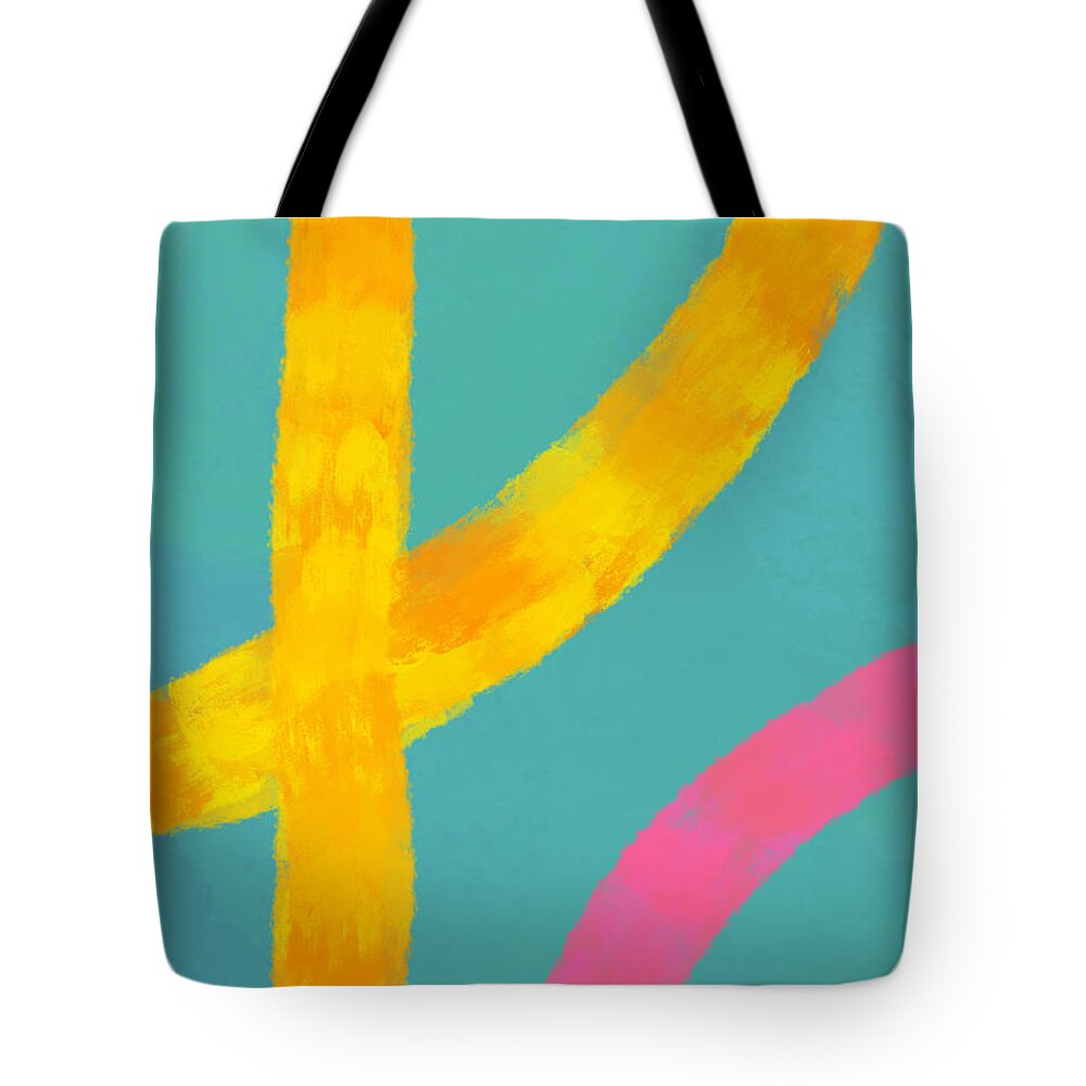 Orange Tote Bag featuring the digital art Beach Color by Bnte Creations