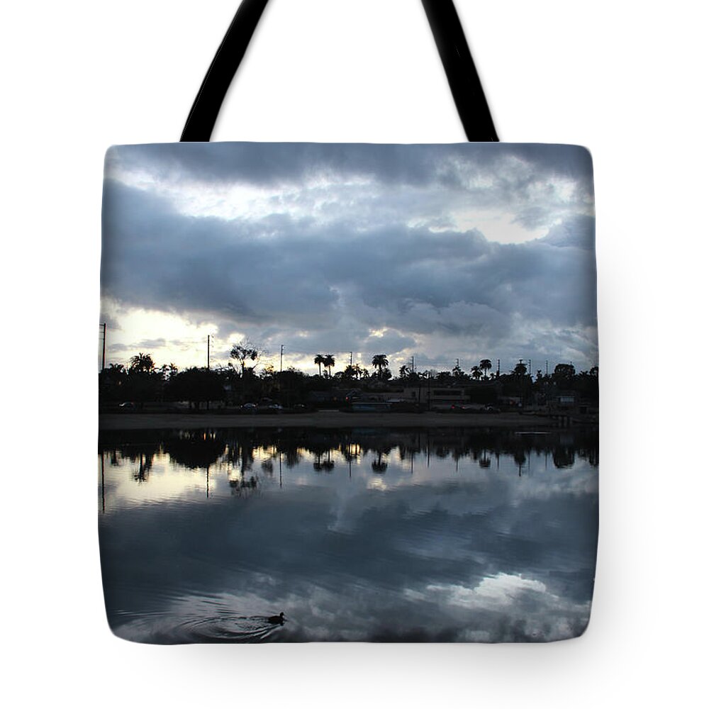 Lagoon Tote Bag featuring the photograph Colorado Lagoon at Sunset by Katherine Erickson