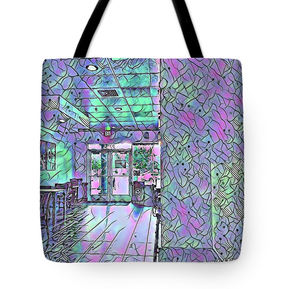 Doors Tote Bag featuring the photograph Colorful doorway by Steven Wills