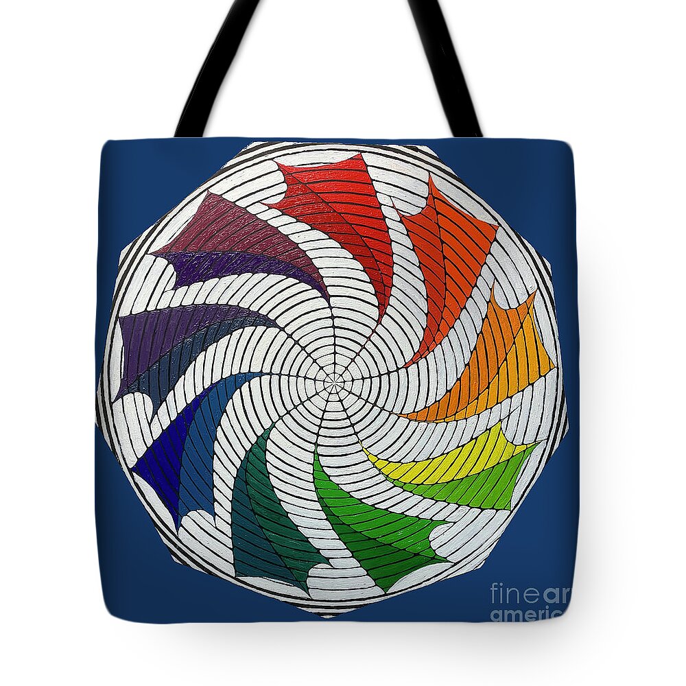  Tote Bag featuring the painting Colorful Memories by James Lanigan Thompson MFA
