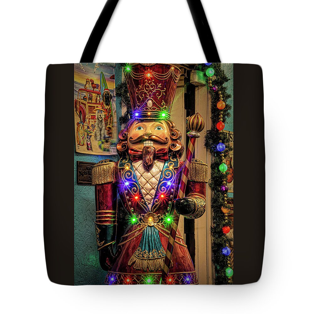 New Jersey Tote Bag featuring the photograph Colorful Nutcracker King by Kristia Adams
