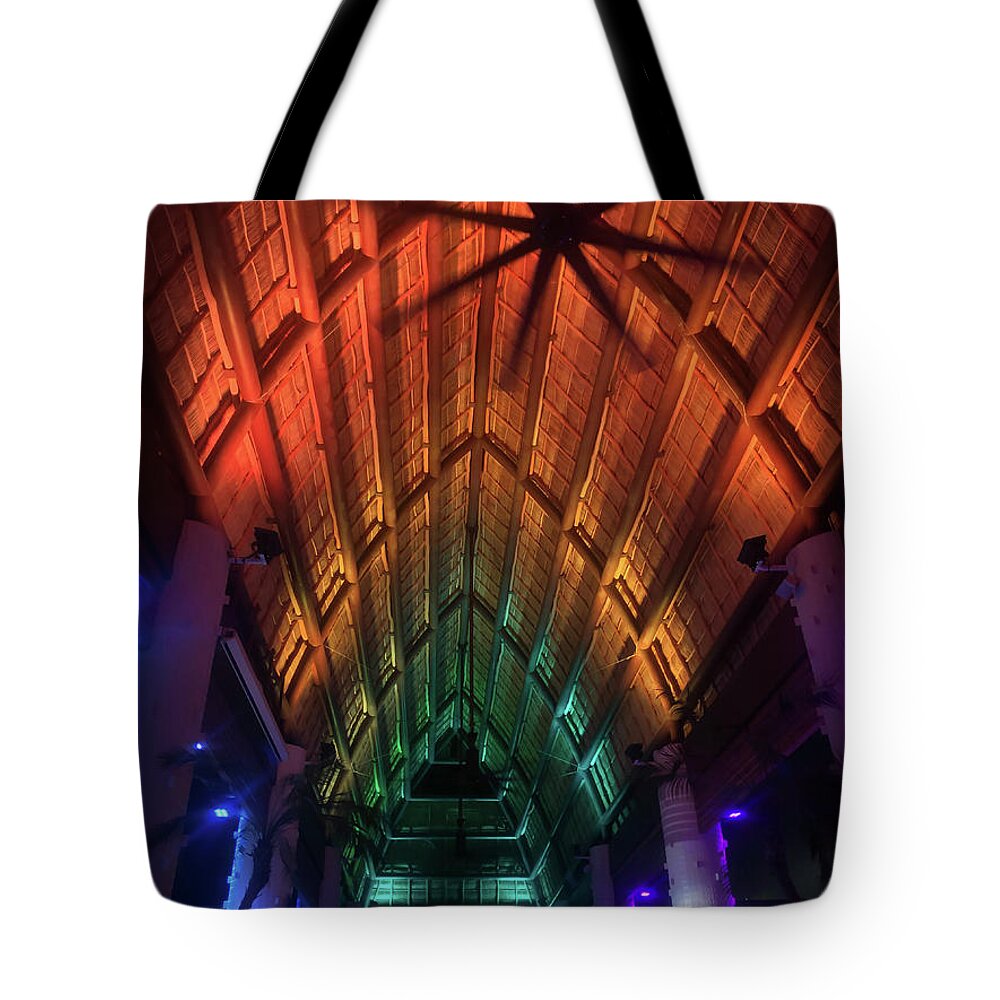 Palapa Tote Bag featuring the photograph Colorful Palapa 3 by Shane Bechler