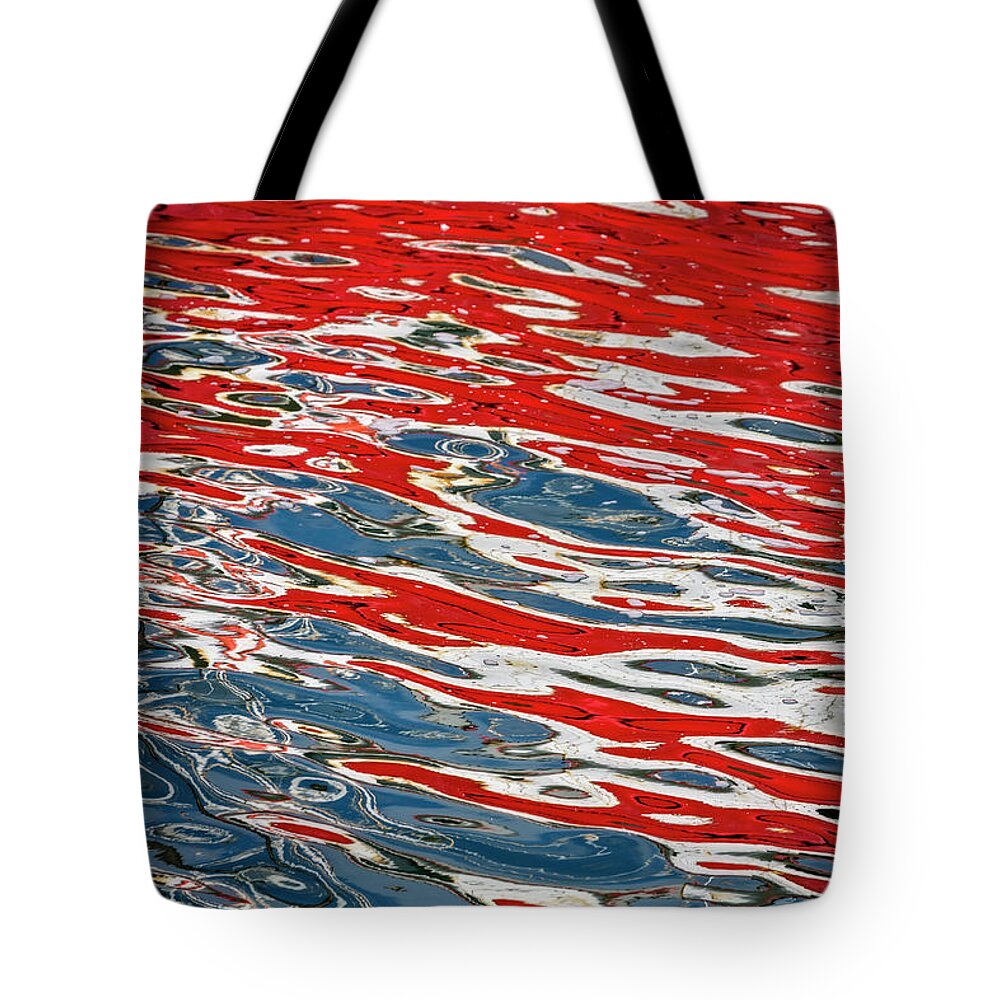 Reflections Tote Bag featuring the photograph Colorful Reflections by Susan Candelario