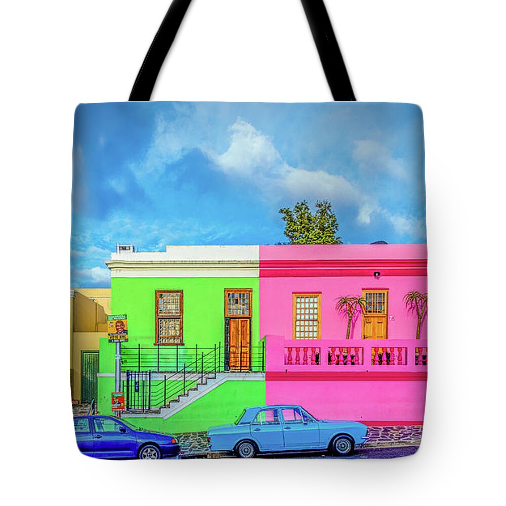 Colorful Tote Bag featuring the photograph Colors of Cape Town by Marcy Wielfaert