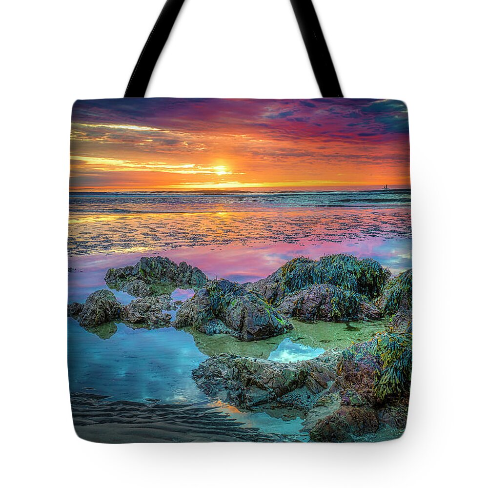 Ogunquit Tote Bag featuring the photograph Colors of the Heart by Penny Polakoff