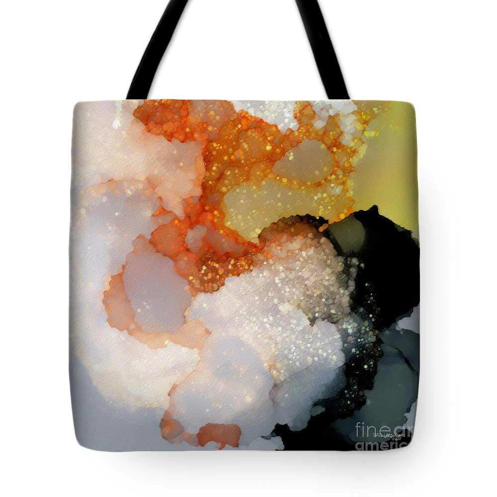 White Tote Bag featuring the painting Colossians 1 9. Be Spirit Filled by Mark Lawrence