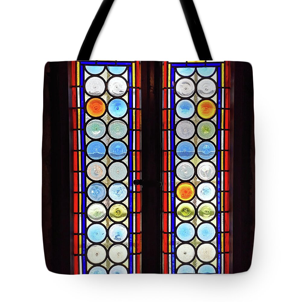 Glass Tote Bag featuring the photograph Colours Chime by Rebecca Harman