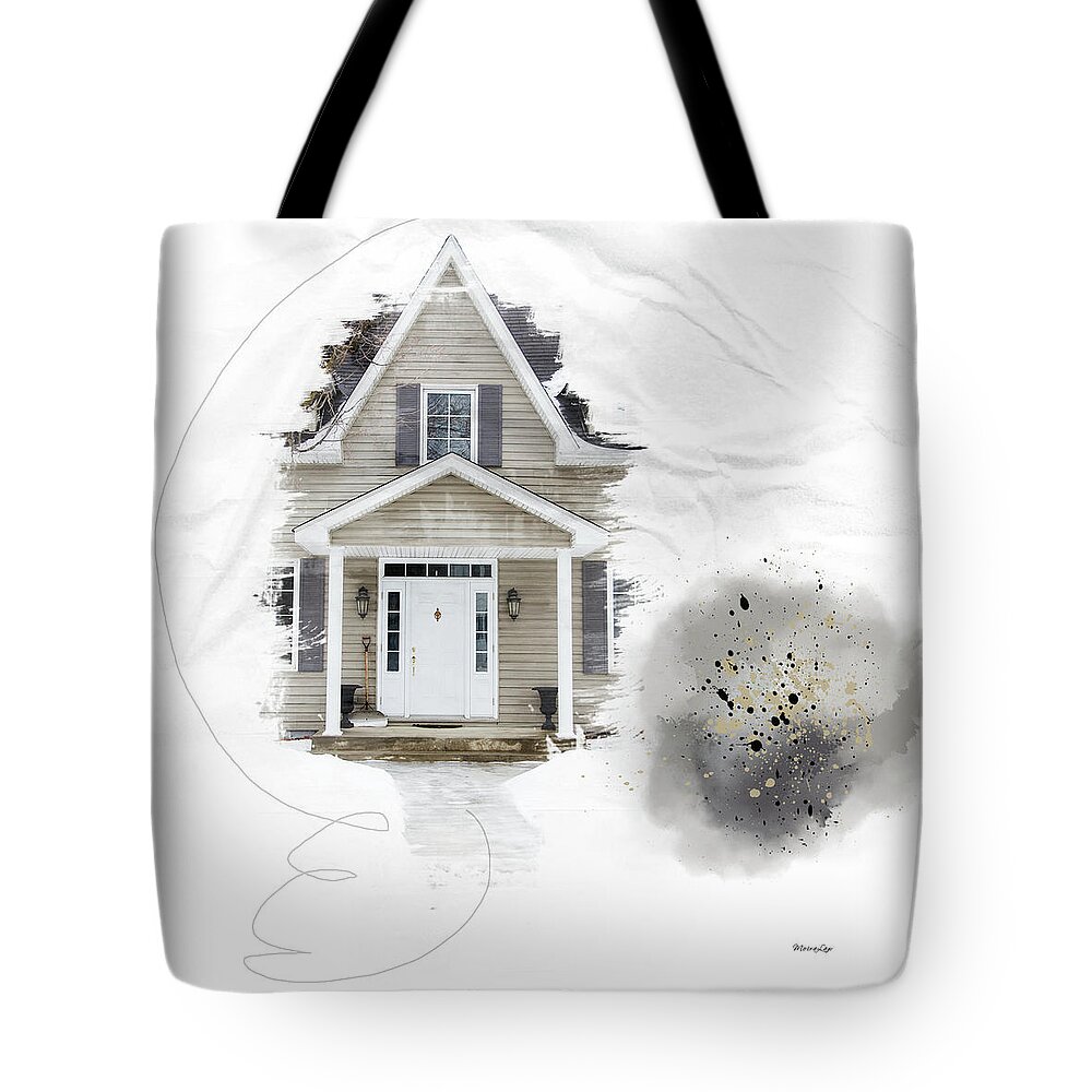 Door Tote Bag featuring the mixed media Colours of Early Spring by Moira Law