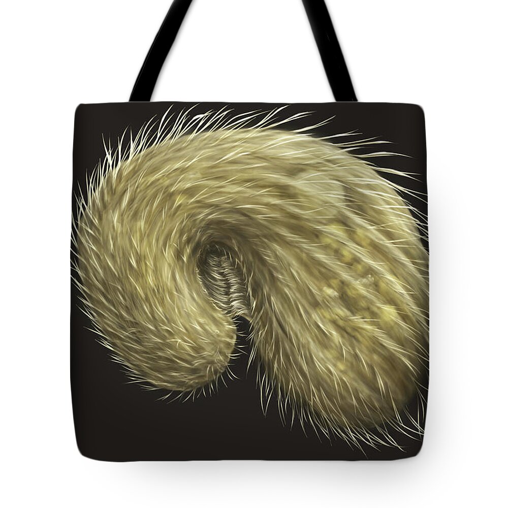 Colpoda Tote Bag featuring the digital art Colpoda by Kate Solbakk