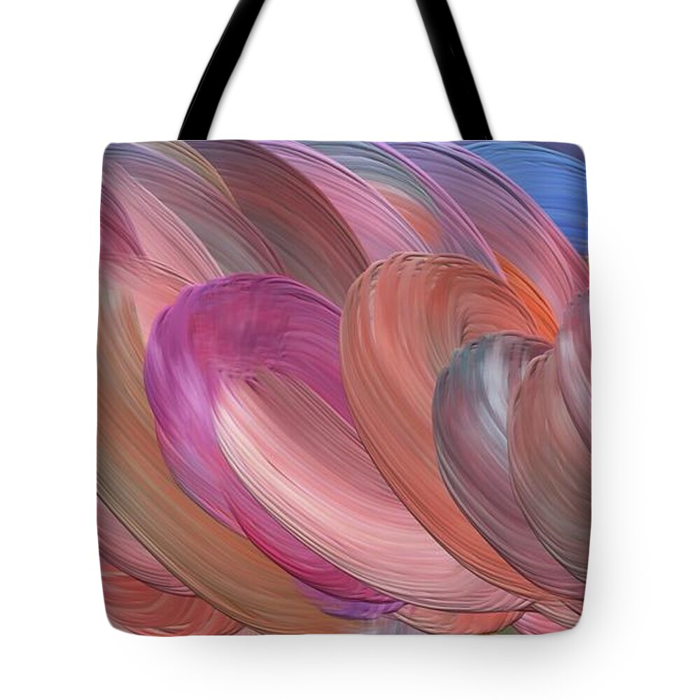 Modern Art Tote Bag featuring the painting Comforting 11 by Karen Nicholson