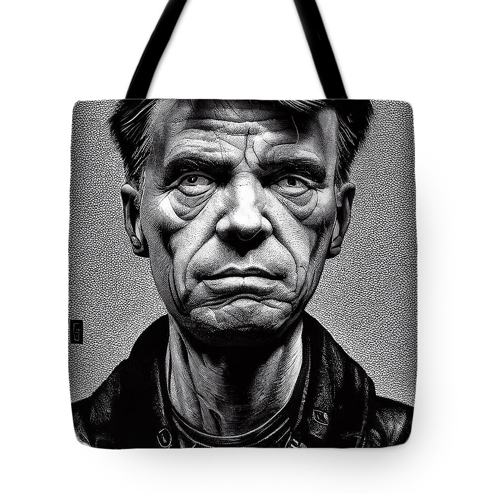 Black Leather Jacket Tote Bags