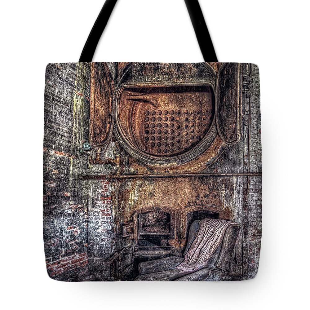 Abandoned Tote Bag featuring the photograph Completely Burnt Out by Richard Bean