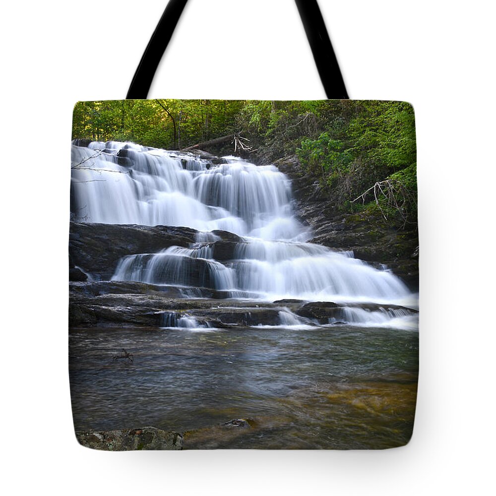 Conasauga Falls Tote Bag featuring the photograph Conasauga Waterfall 7 by Phil Perkins