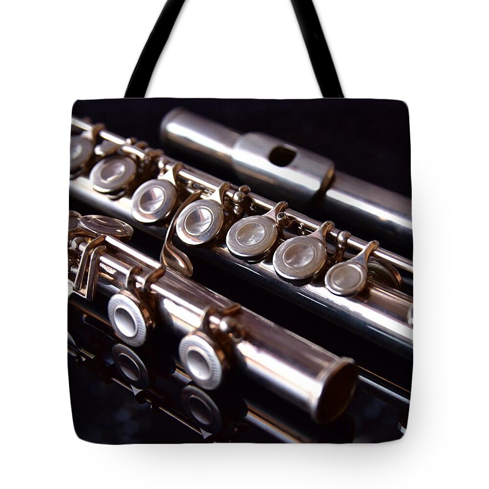 Concert Flute Tote Bag featuring the photograph Concert Flute by Neil R Finlay