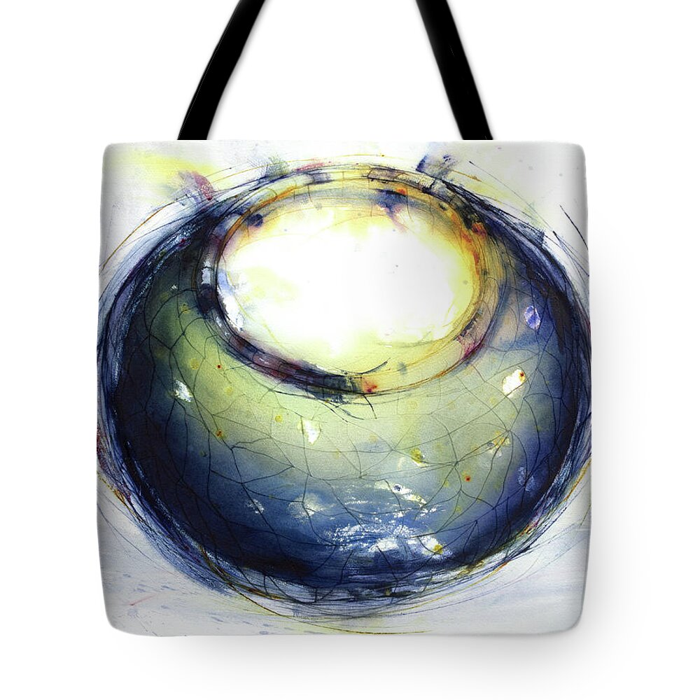  Tote Bag featuring the painting 'Contained' by Petra Rau