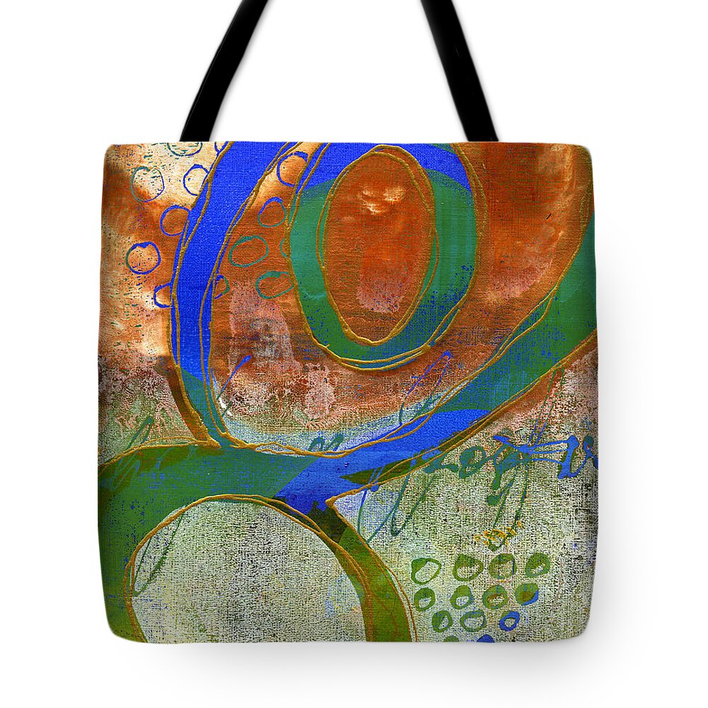 Acrylic Tote Bag featuring the painting Continuum 1 by Judi Lynn