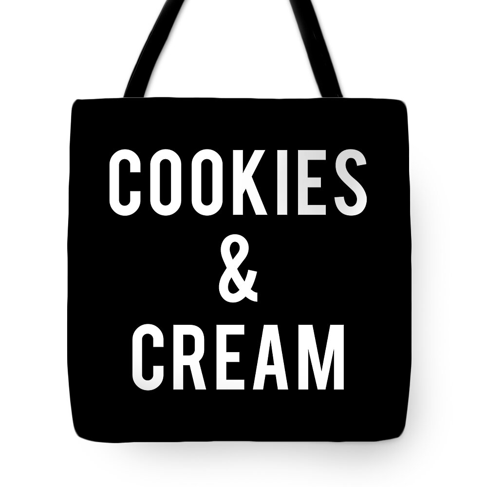 Funny Tote Bag featuring the digital art Cookies and Cream Costume by Flippin Sweet Gear
