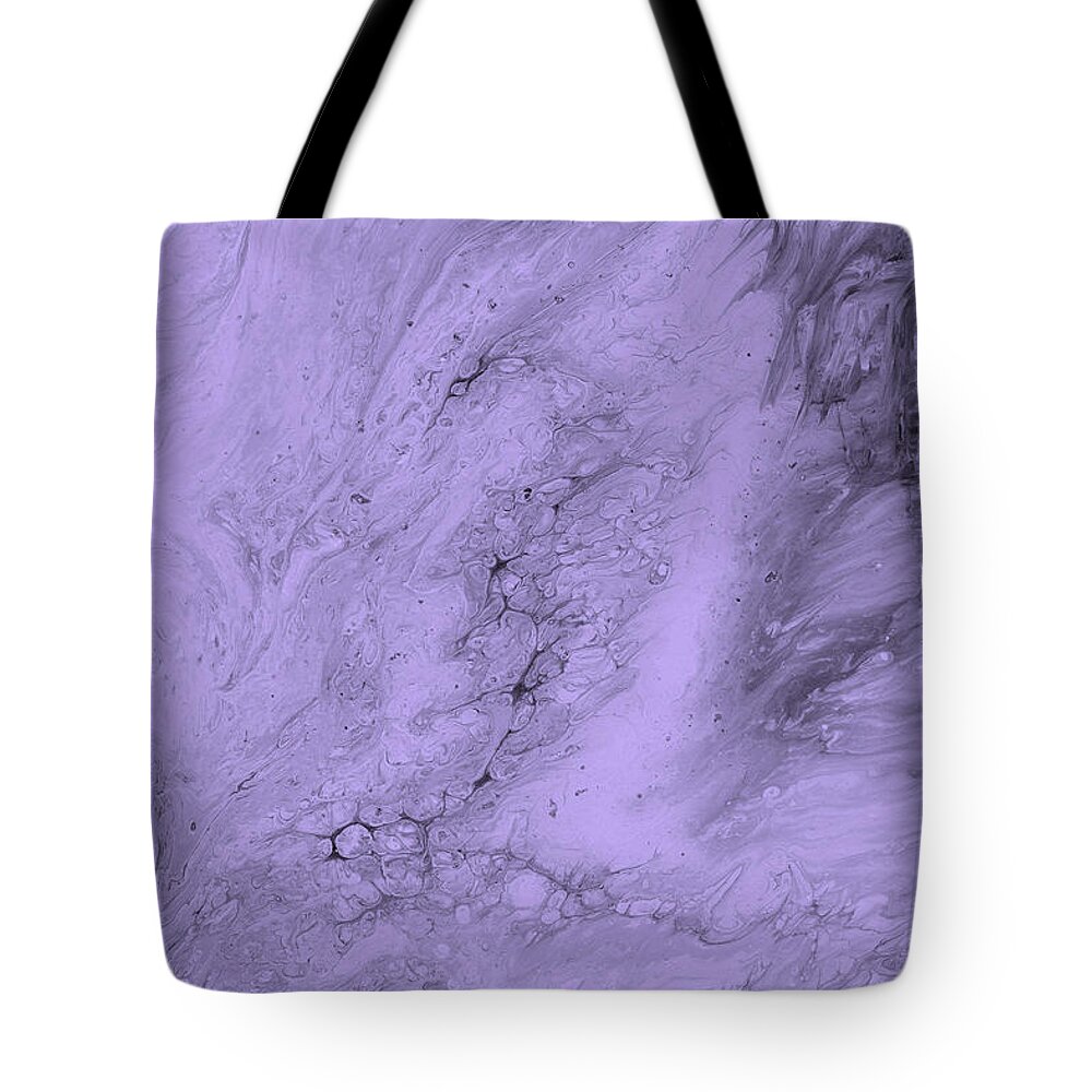 Lavender Tote Bag featuring the painting Lavender Purple by Abstract Art