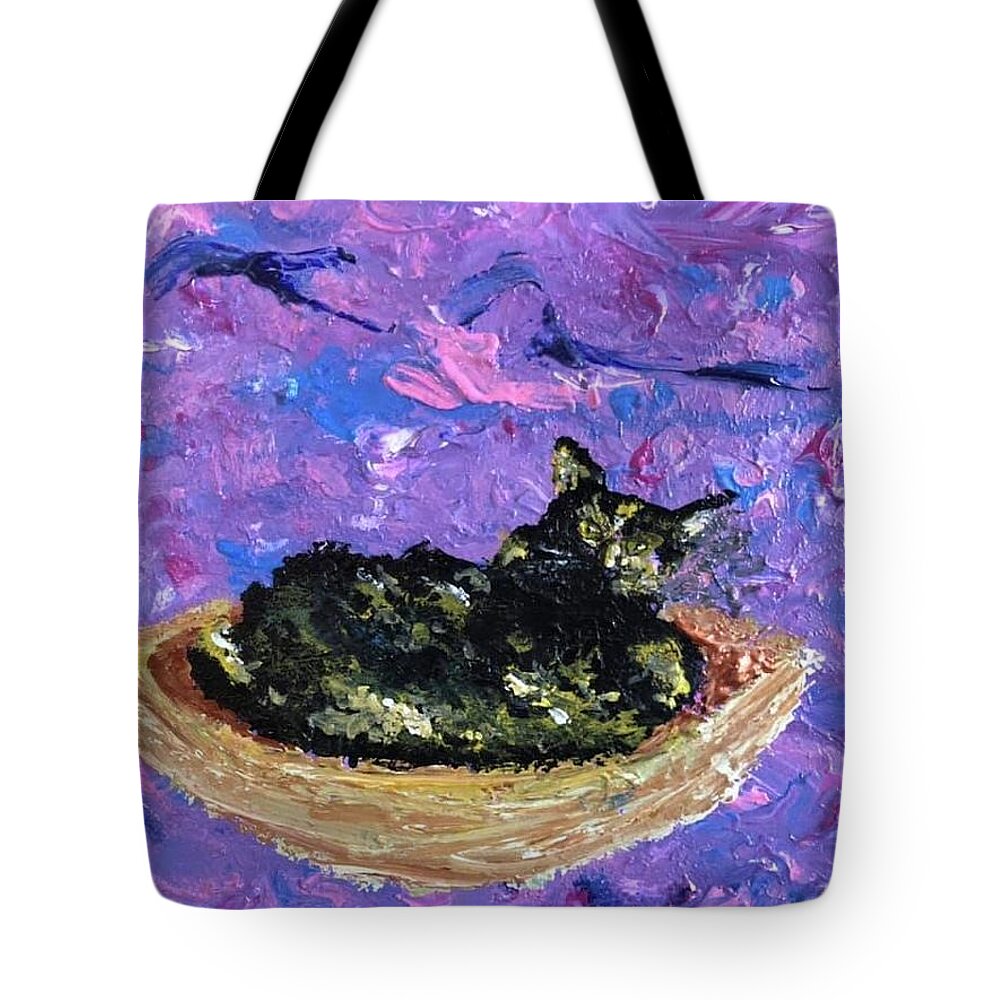Cats Tote Bag featuring the painting Coracle by Bethany Beeler