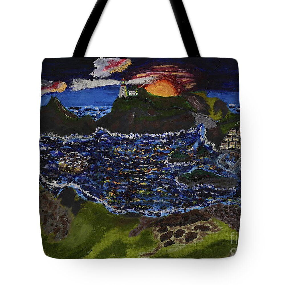 England Tote Bag featuring the painting Cornwall 1700's by David Westwood