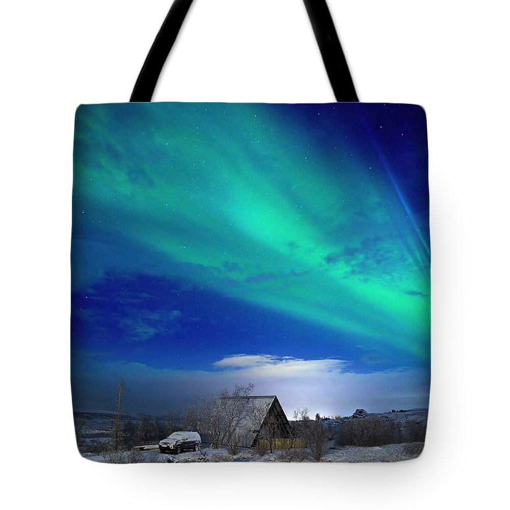 Iceland Tote Bag featuring the photograph Country home #2 by Christopher Mathews