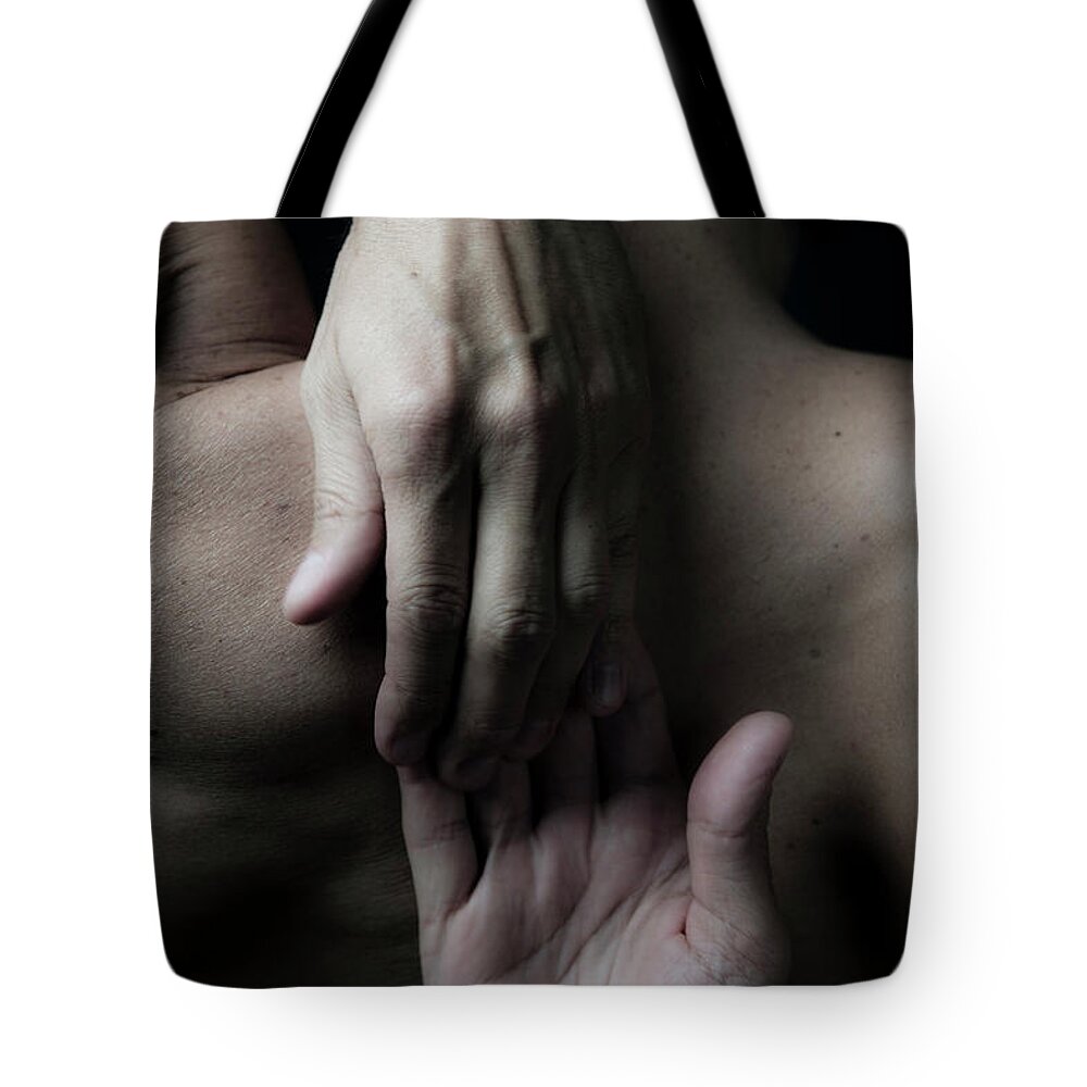 Yoga Tote Bag featuring the photograph Cow by Marian Tagliarino