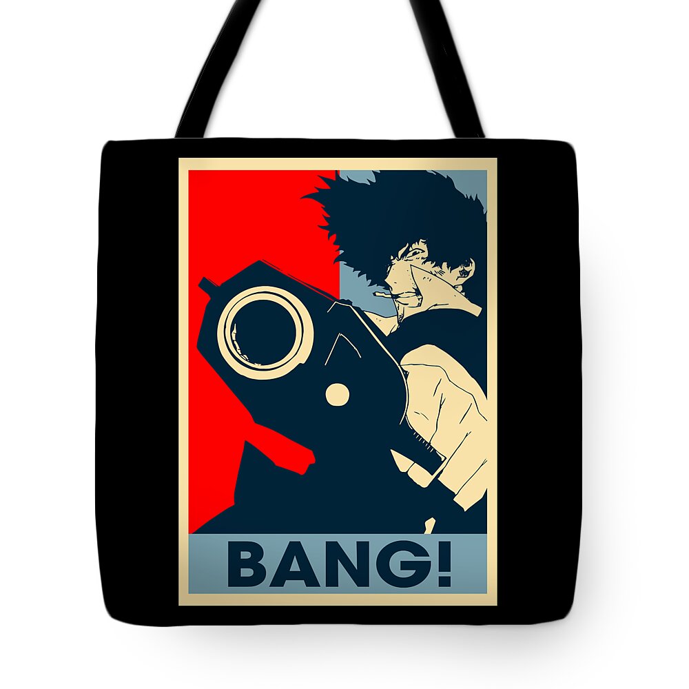Cowboy Bebop Bang Retro Art Spike Spiegel Tote Bag by Anime Art