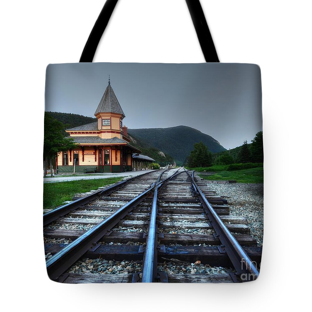 White Mountains National Forest Tote Bag featuring the photograph Crawford Station 2 by Steve Brown