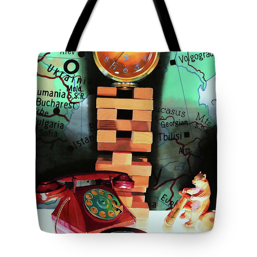 Ukraine Tote Bag featuring the painting Crisis by Denny Bond