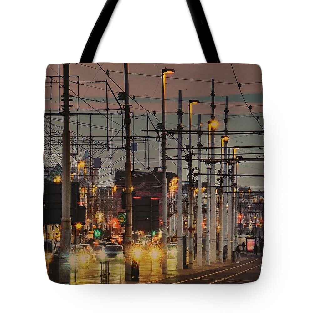 Urban Tote Bag featuring the photograph Cross Town Traffic by Nick Barkworth