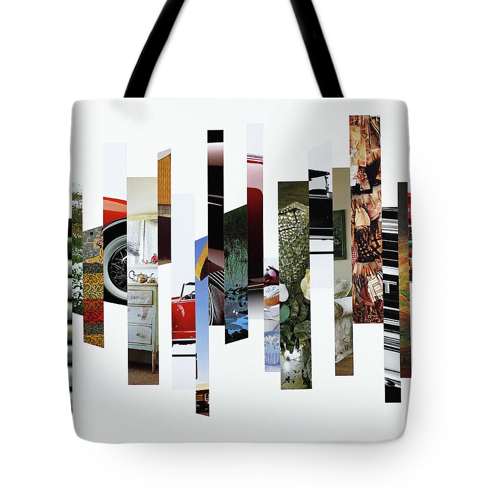 Collage Tote Bag featuring the photograph Crosscut#118 by Robert Glover