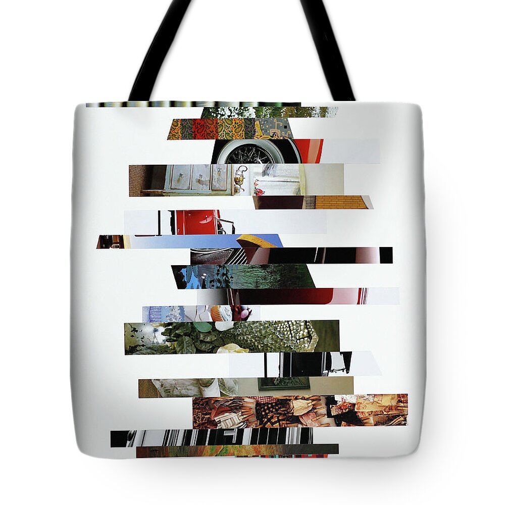 Collage Tote Bag featuring the photograph Crosscut#118v by Robert Glover